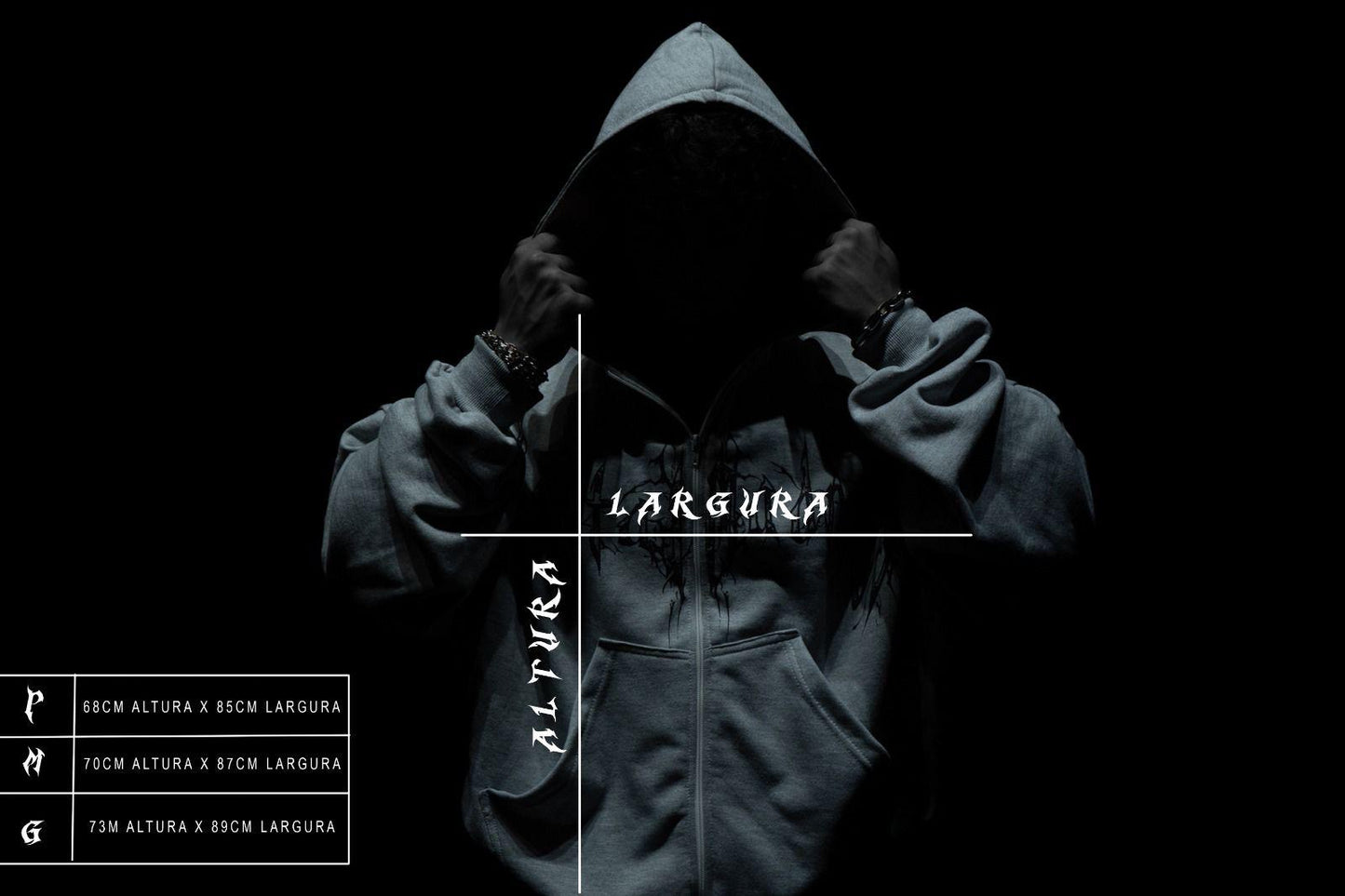 Moletom Zip Up Com Touca - Skull Crusher Drop