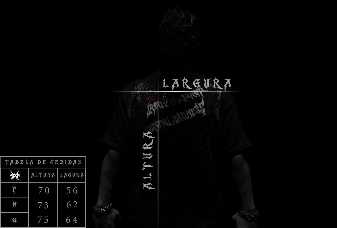 Camiseta Oversized Black/White - MM Basic Drop