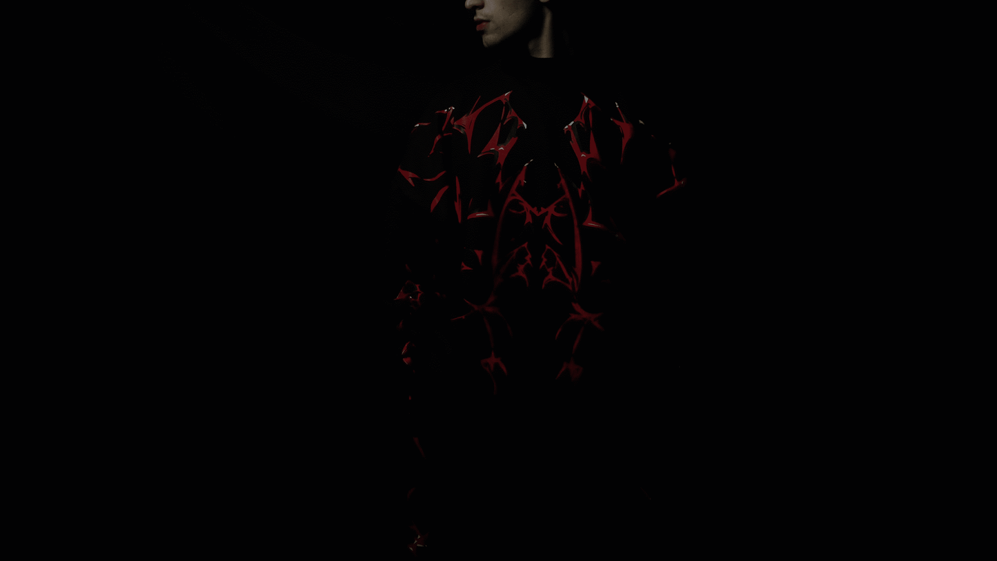 Moletom Oversized- Crimson Veil