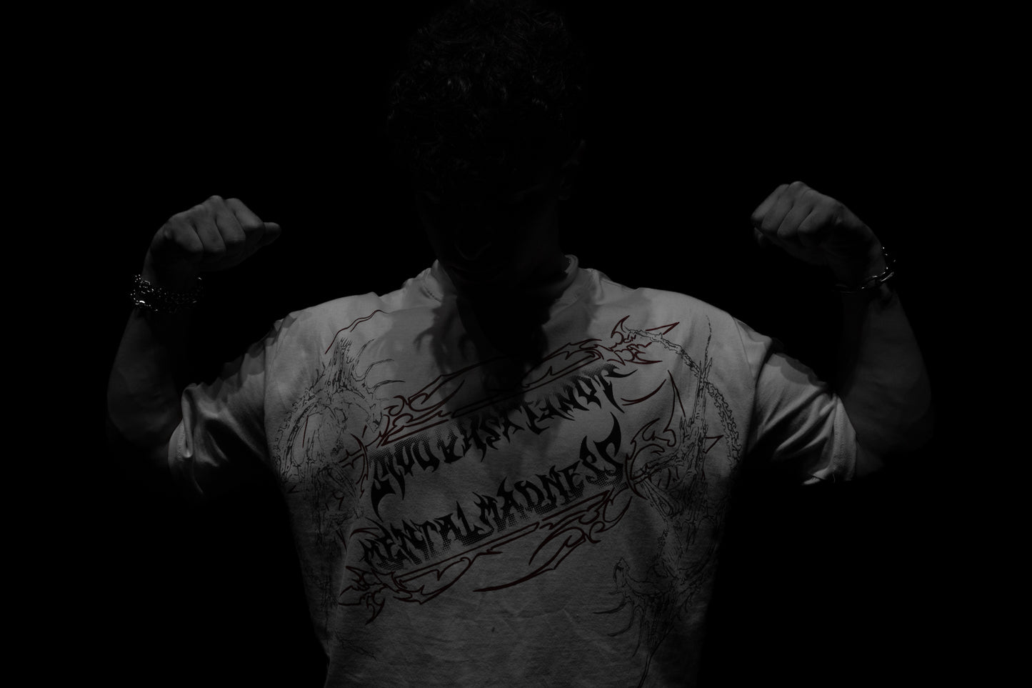 Camiseta Oversized Branca - Skull Crusher