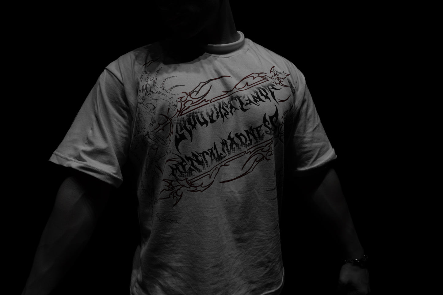 Camiseta Oversized Branca - Skull Crusher