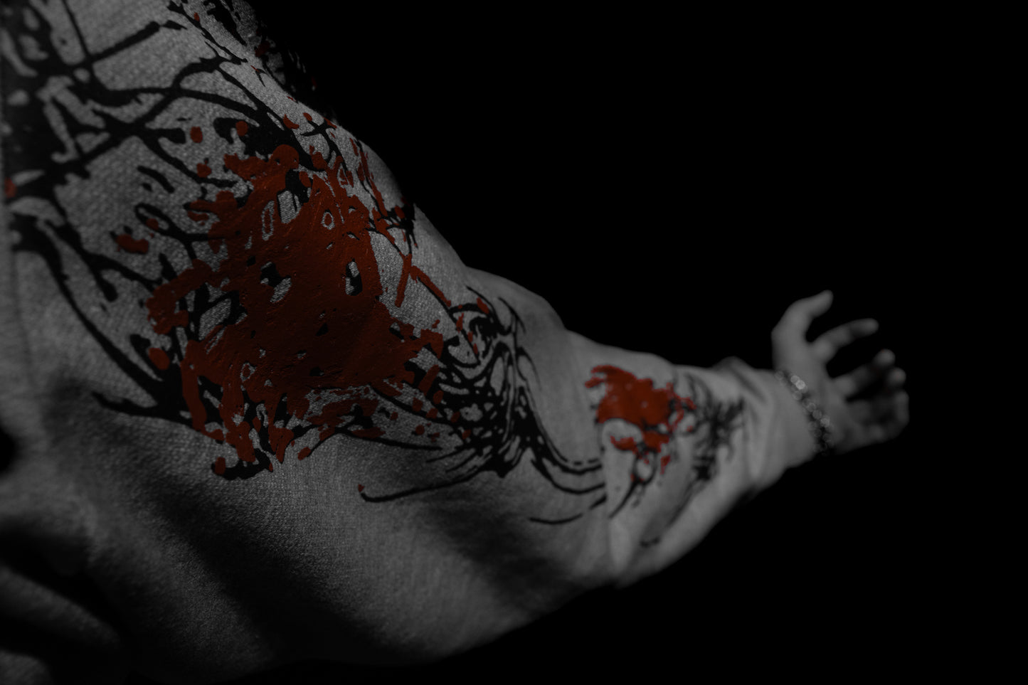 Moletom Zip Up Com Touca Cinza - Skull Crusher Drop