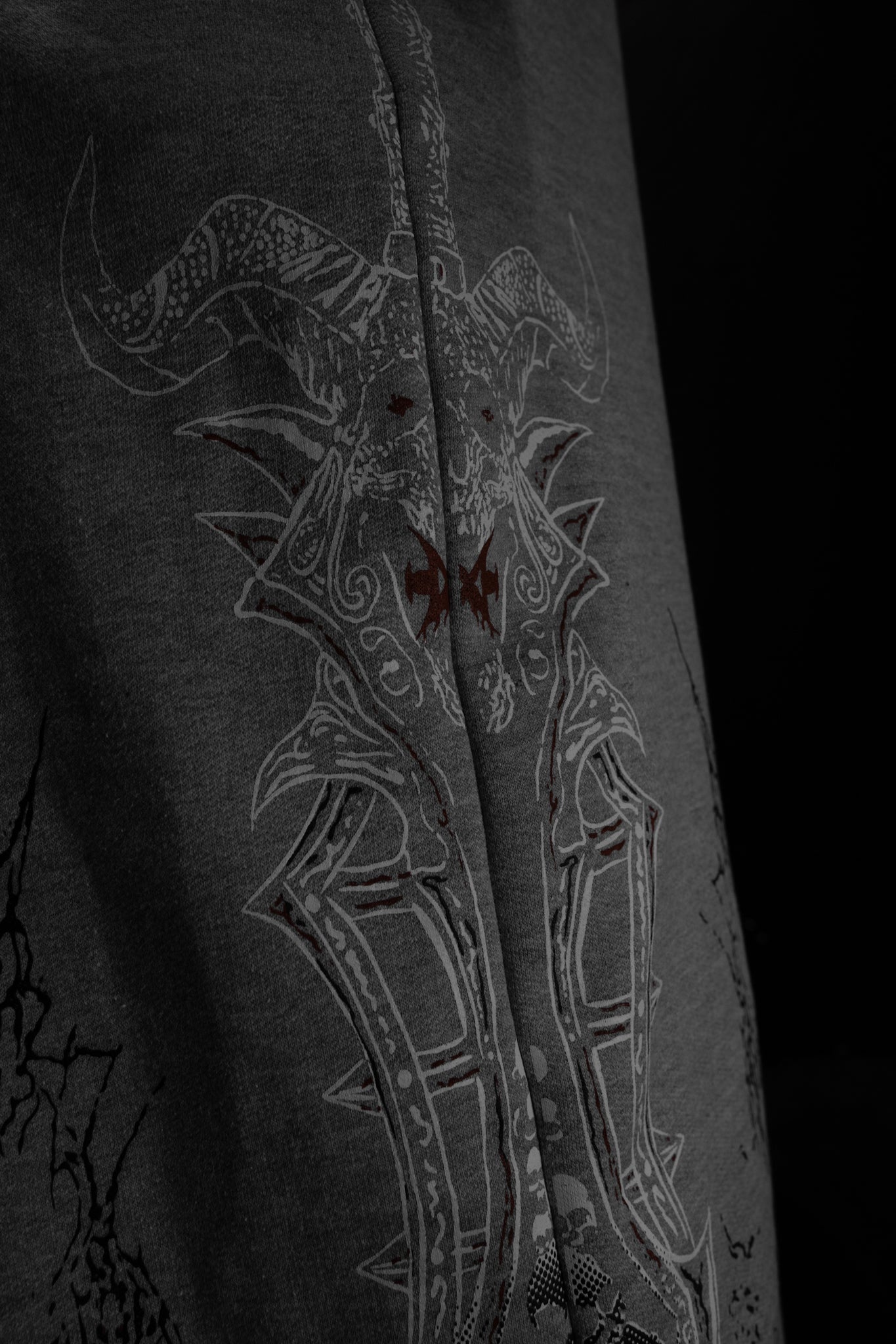 Calça Cargo Premium Moletom Cinza - Skull Crusher