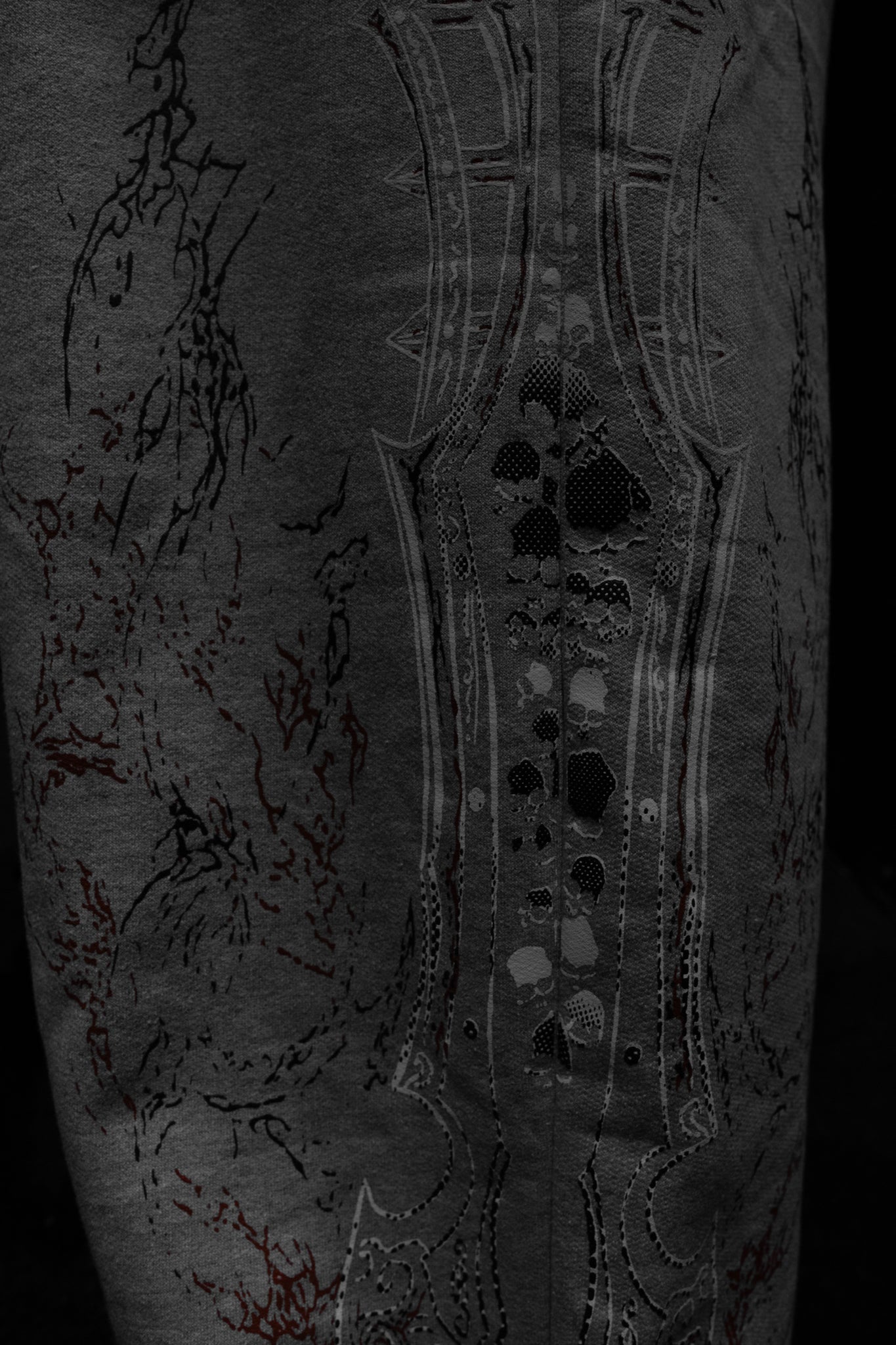 Calça Cargo Premium Moletom Cinza - Skull Crusher