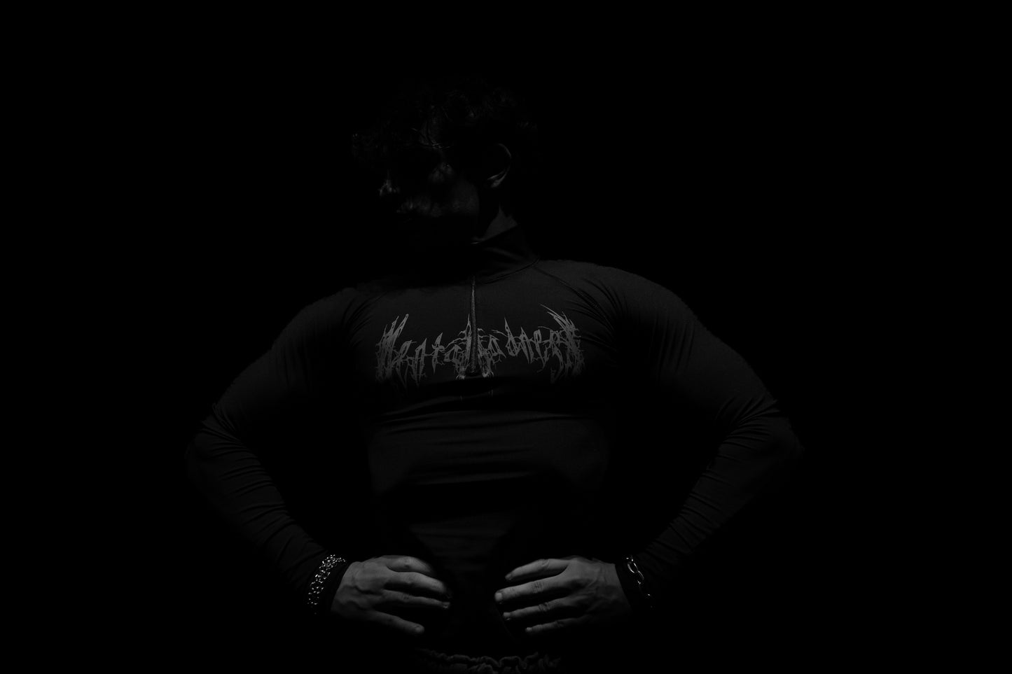 Camiseta De Compressão Manga Longa Quarter Zip - MM Basic Drop