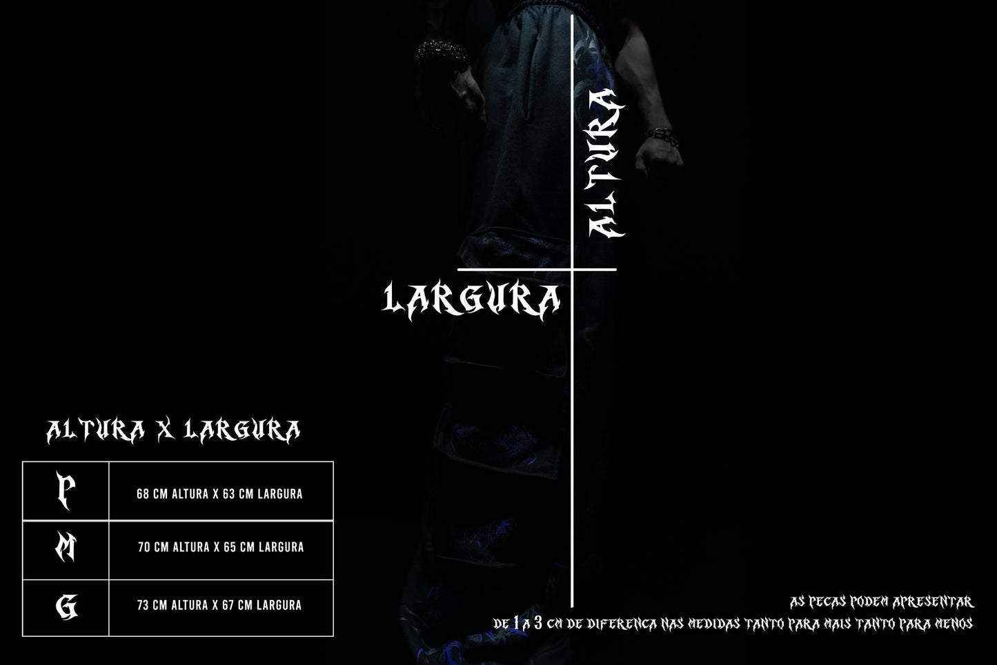 Calça Cargo Premium Moletom  - Curse Mark